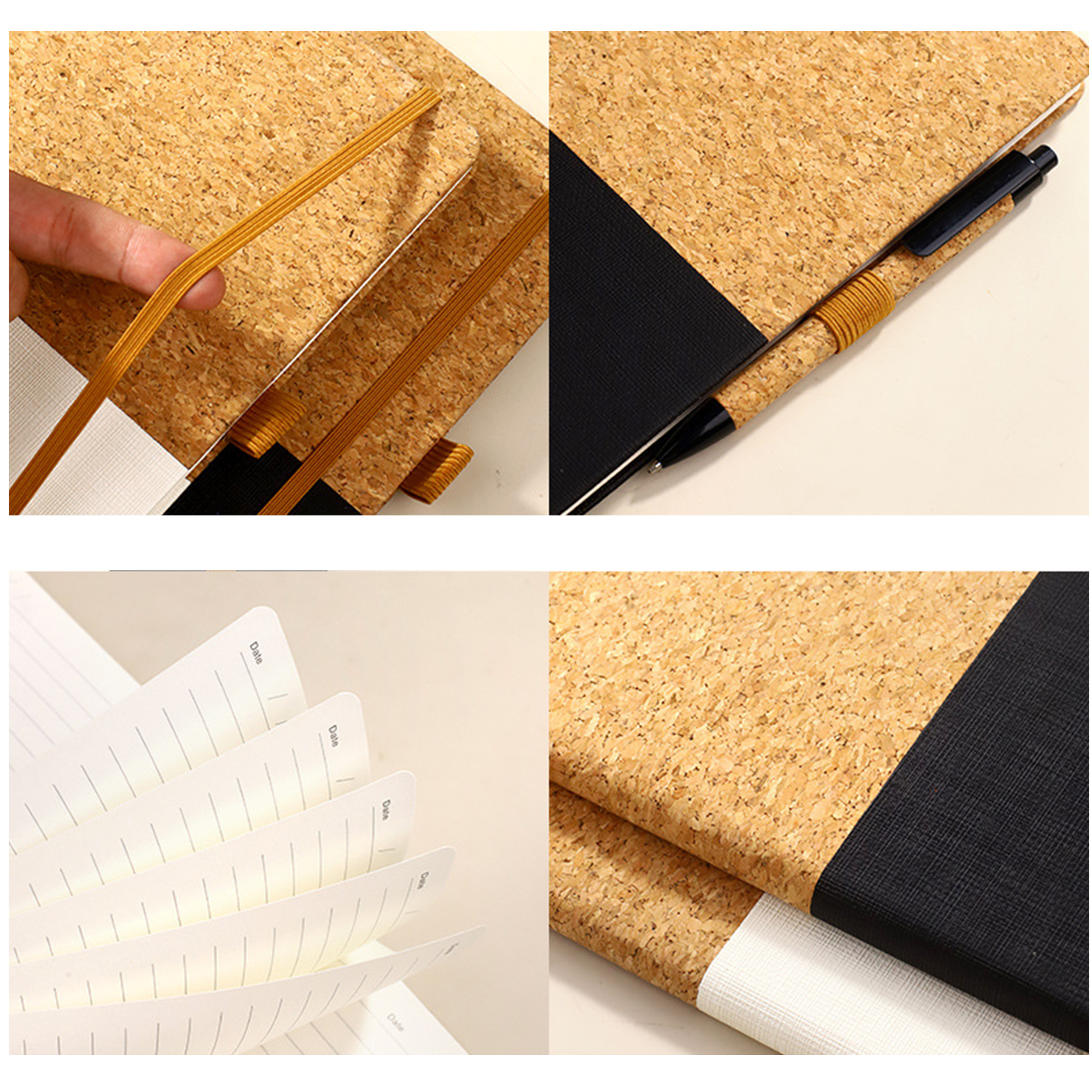 A5 Eco-Friendly Soft Pinewood Strap Notebook 2