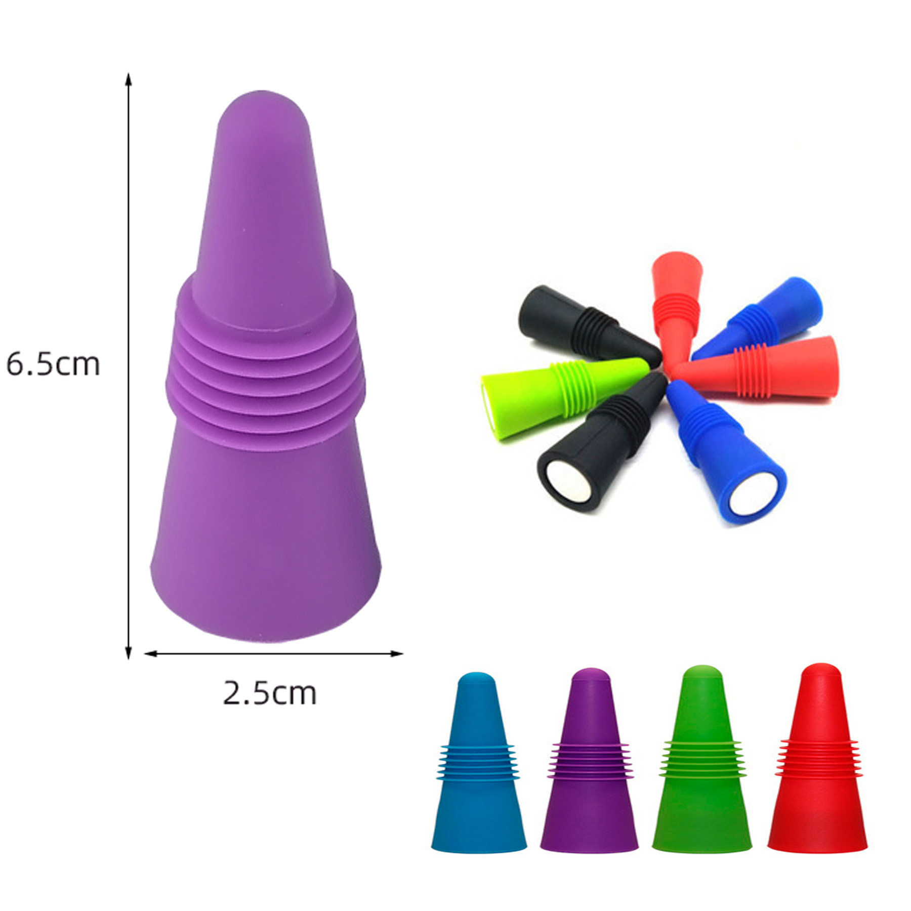 Silicone Red Wine Stopper 1