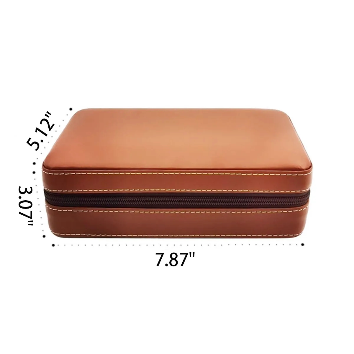 Portable Leather Cedar Wood Lined Removable Cigar Humidor 3