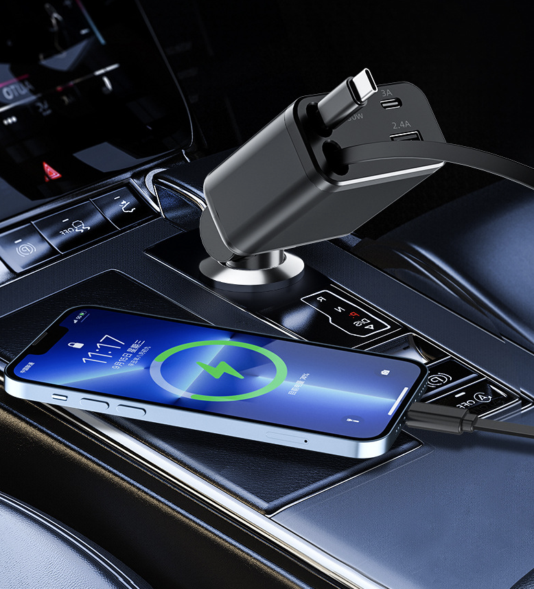 Retractable Car Charger 4 in 1 4
