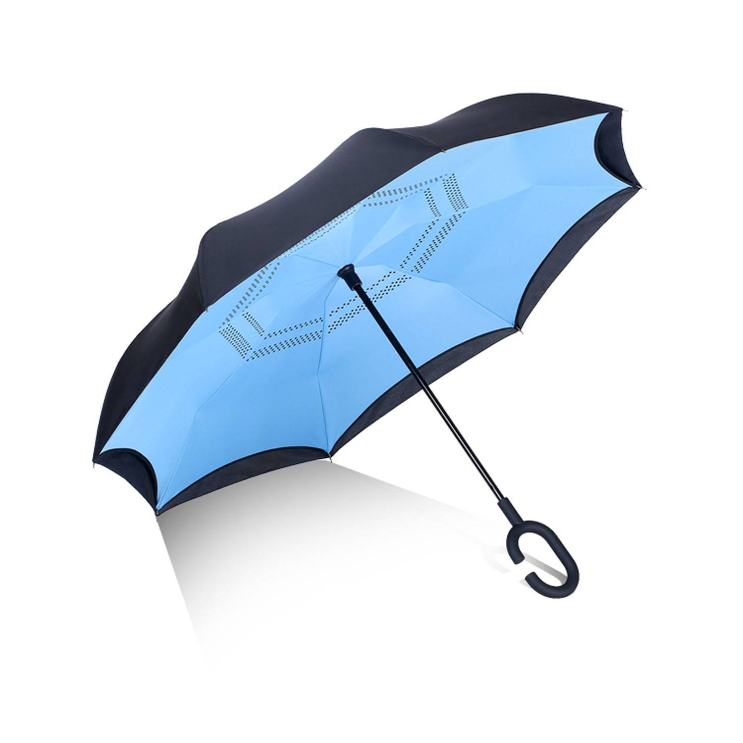 C-Shaped Handle Windproof Reverse automatic Folding Umbrella 6