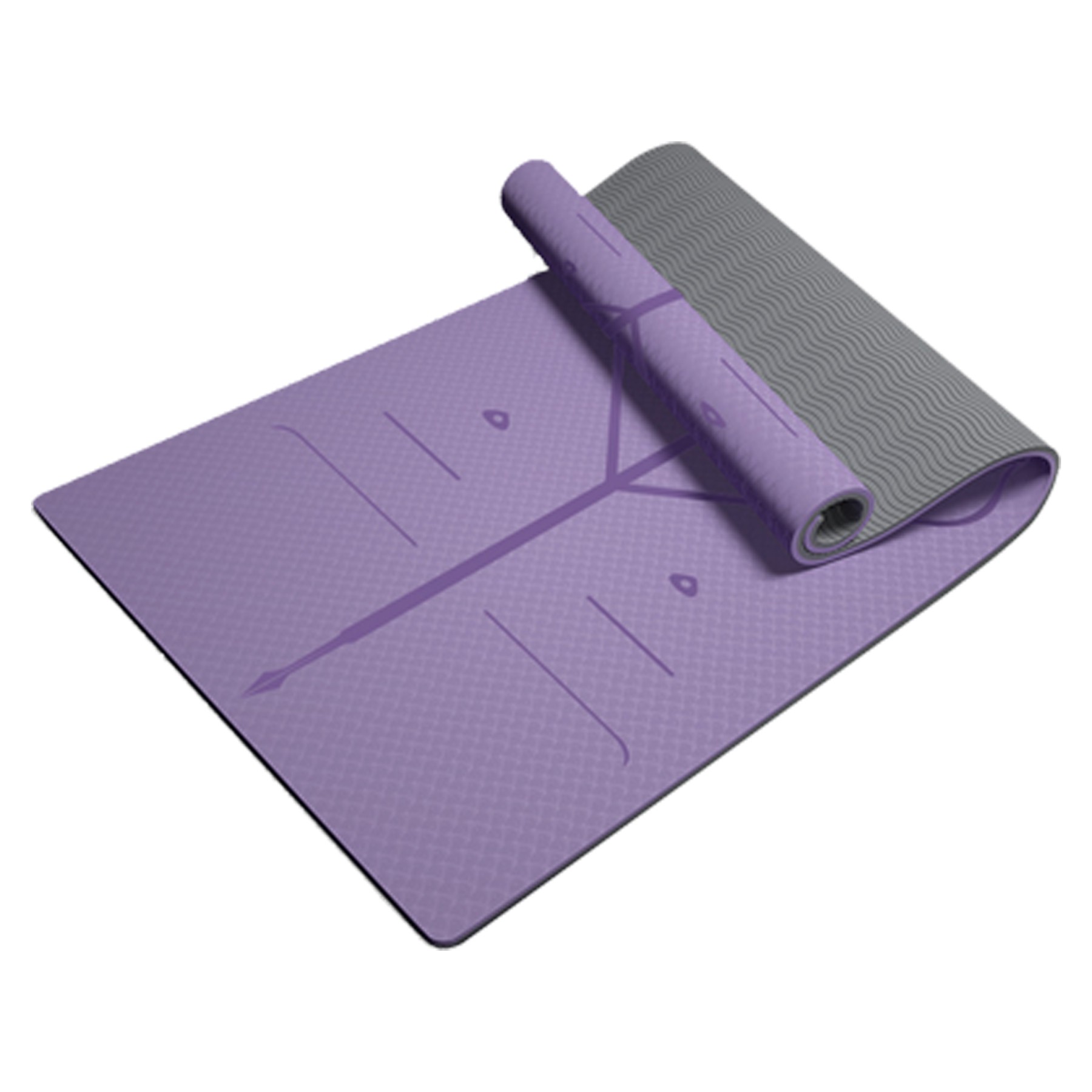 TPE Non Slip Yoga Mat w/Strap & Bag 3
