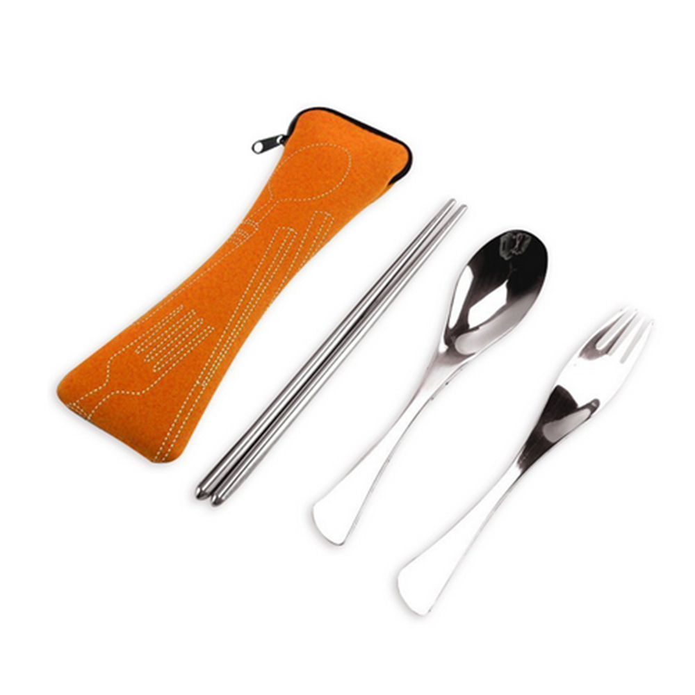 3 Pc Cutlery Set w/Neoprene Case 4