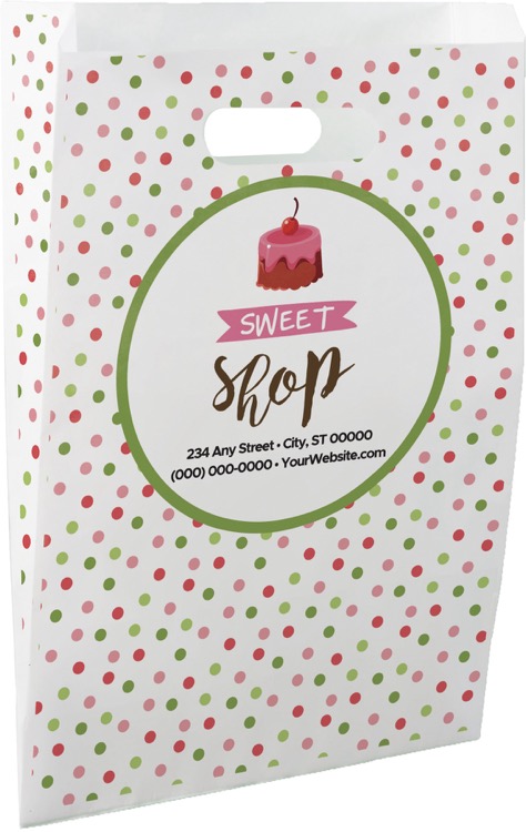 Christmas Scatter Design 1 Merchant Paper Bags (9" x 13" x 2.5")