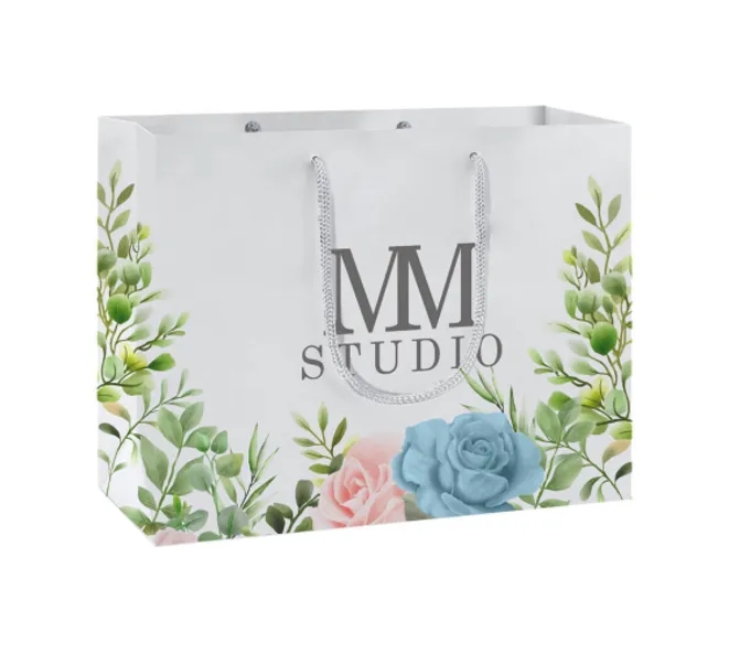 Printed Matte Paper Bags (170 GSM Art Paper) 5