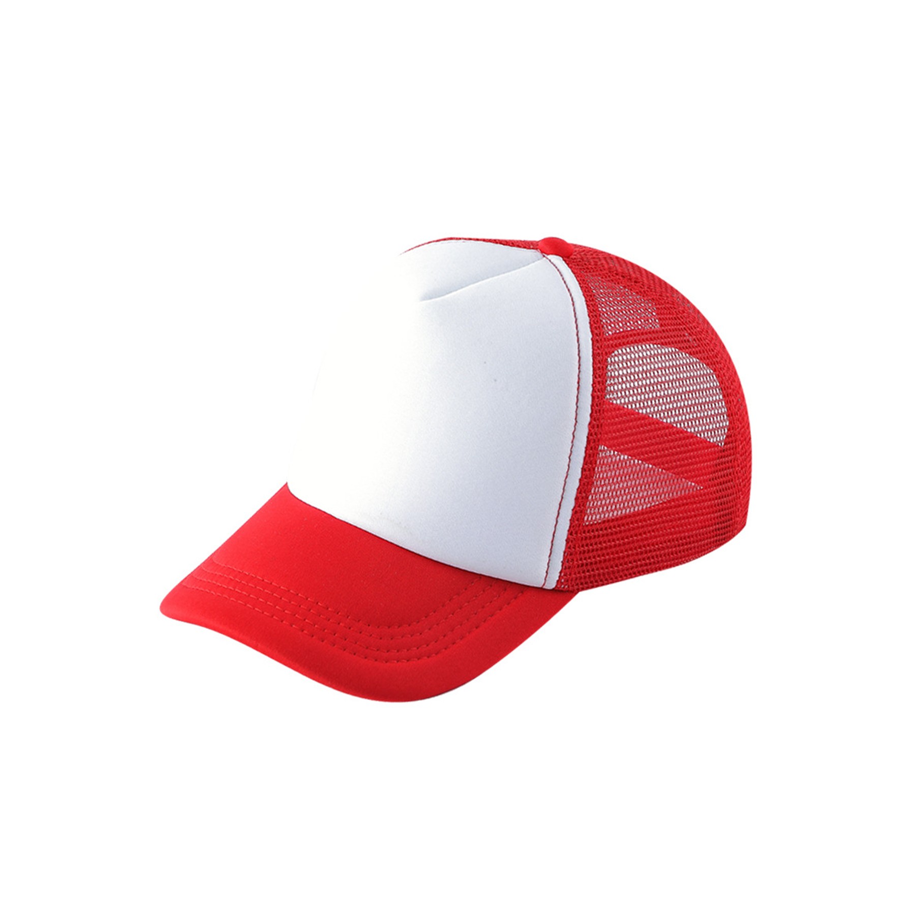 Curved Visor Baseball Cap W/ Mesh Back 10