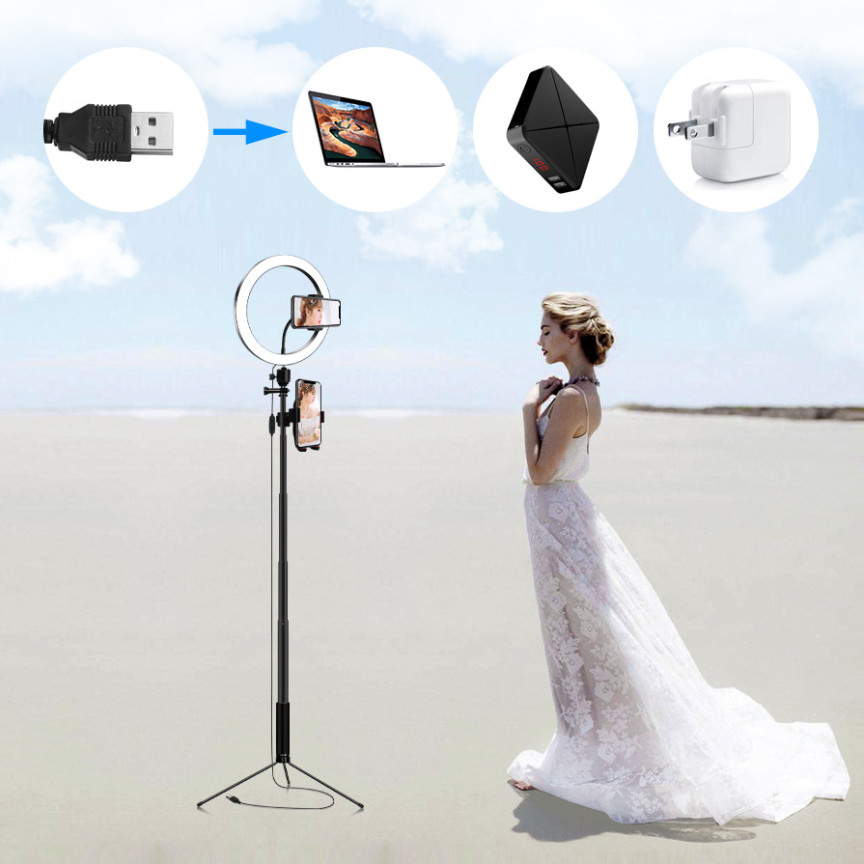 LED selfie ring light holder for live Broadcast Phone 6