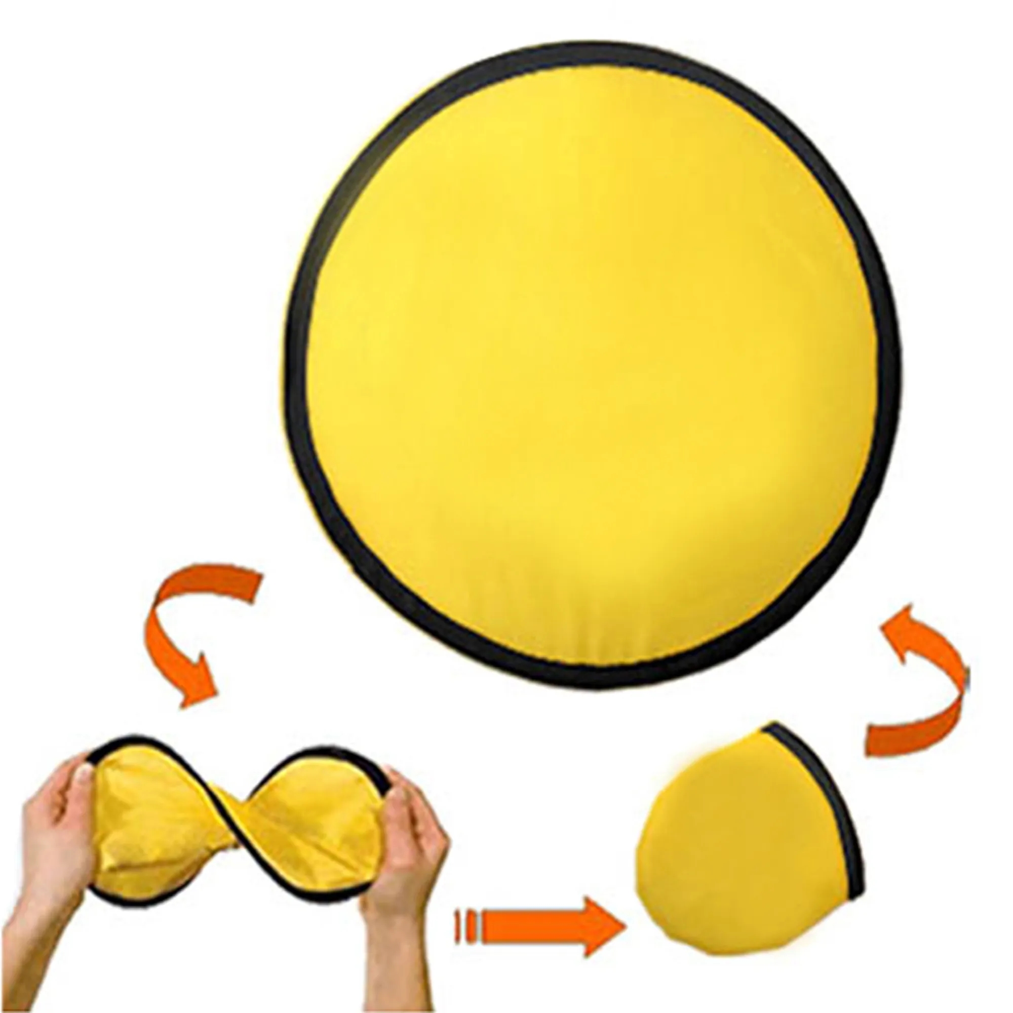 9.8" Dia Full Color Soft Folding Flying Disc With Pouch 4