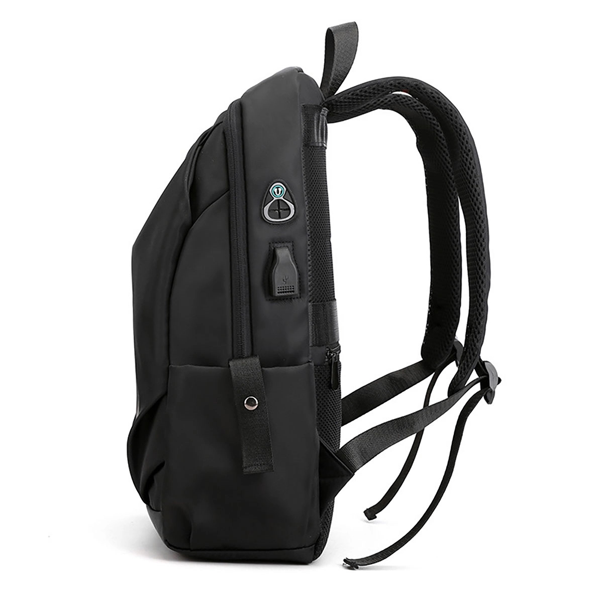 Waterproof Men Pleated Backpack 15.6 Inches Laptop Back Pack 5