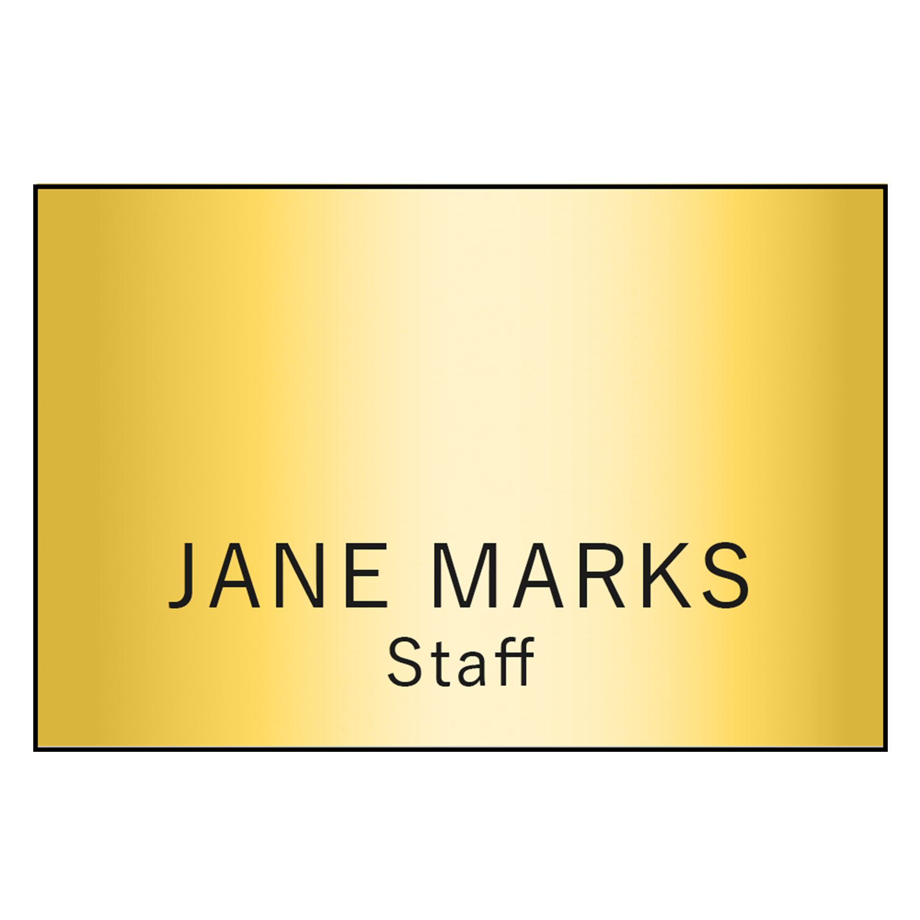 Hollywood Plastic Name Badge (Standard Size 2" x 3") 5