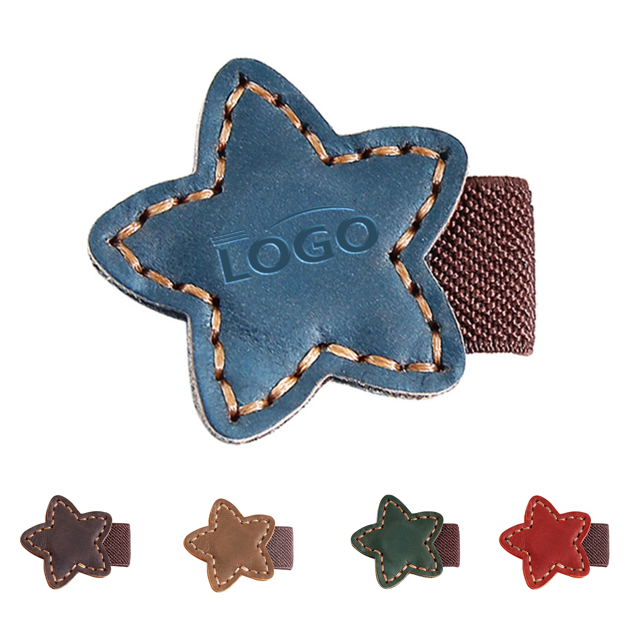 Crazy Horse Leather Magnetic Star Bookmark 2
