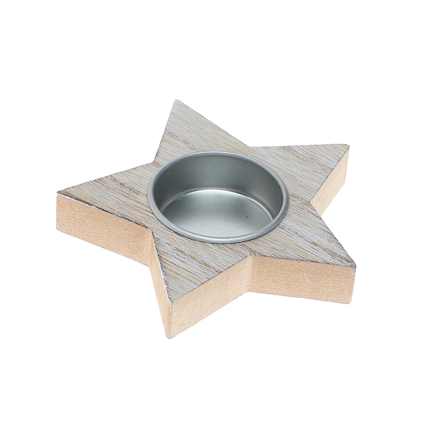 Christmas Wooden Snowflake Candlestick 13