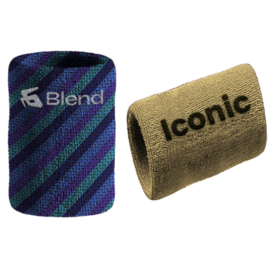 Solid color Stretch Wristband / Embroidery Logo