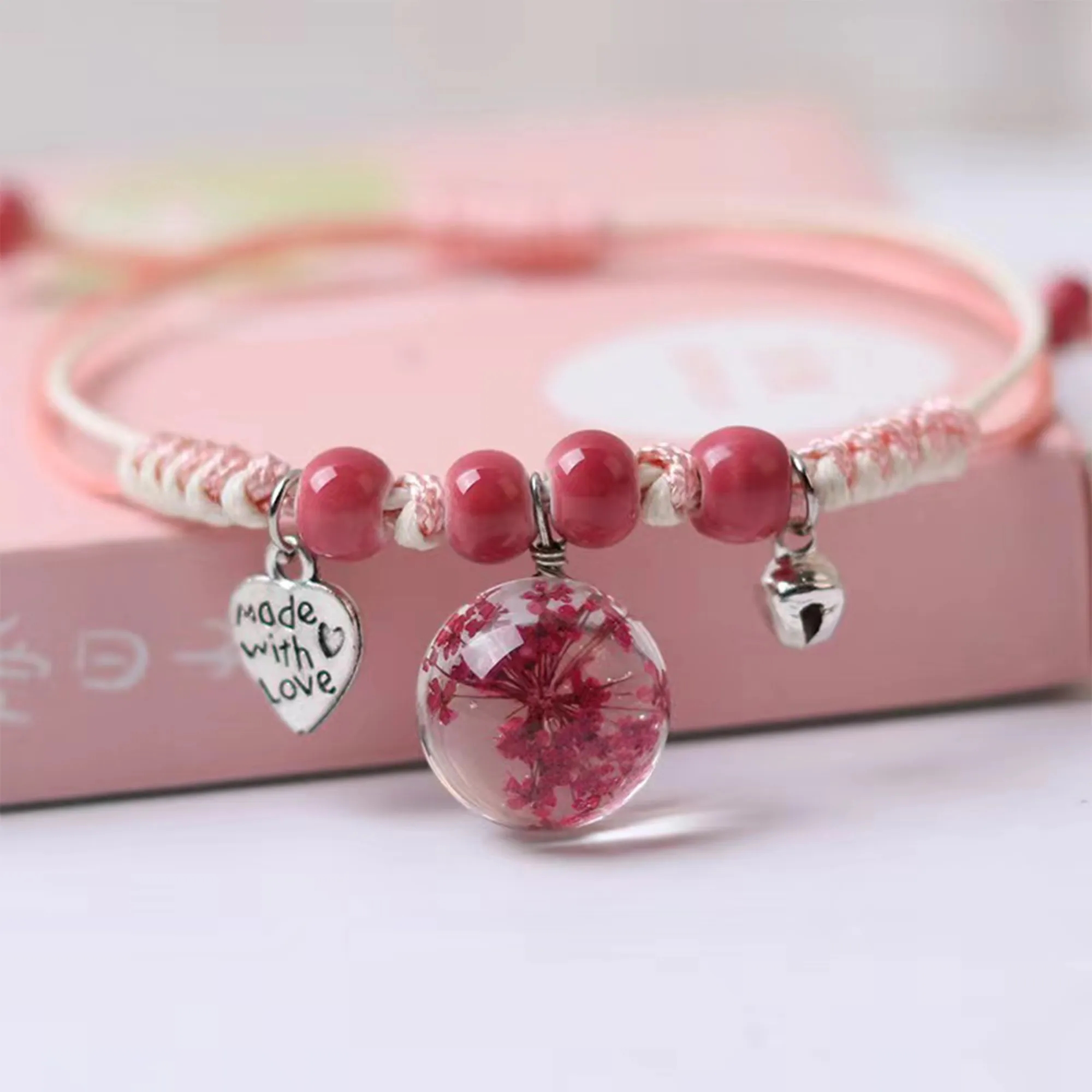 Women's Dried Flower Bracelet Can Be Customized With Logo 4