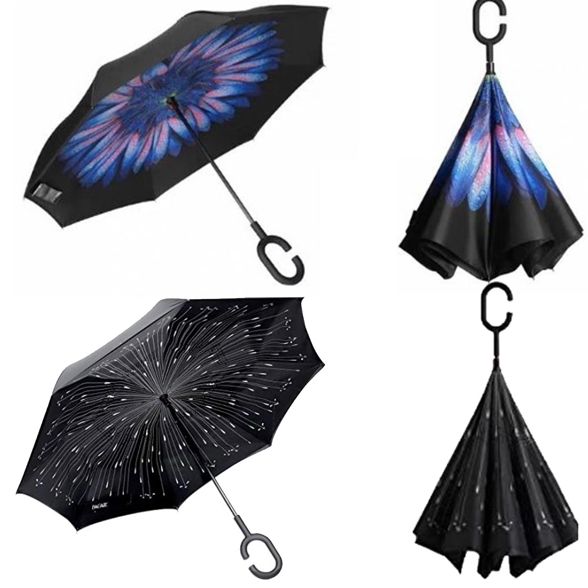 Customize Double Layer Reverse Umbrella With C Handle 4