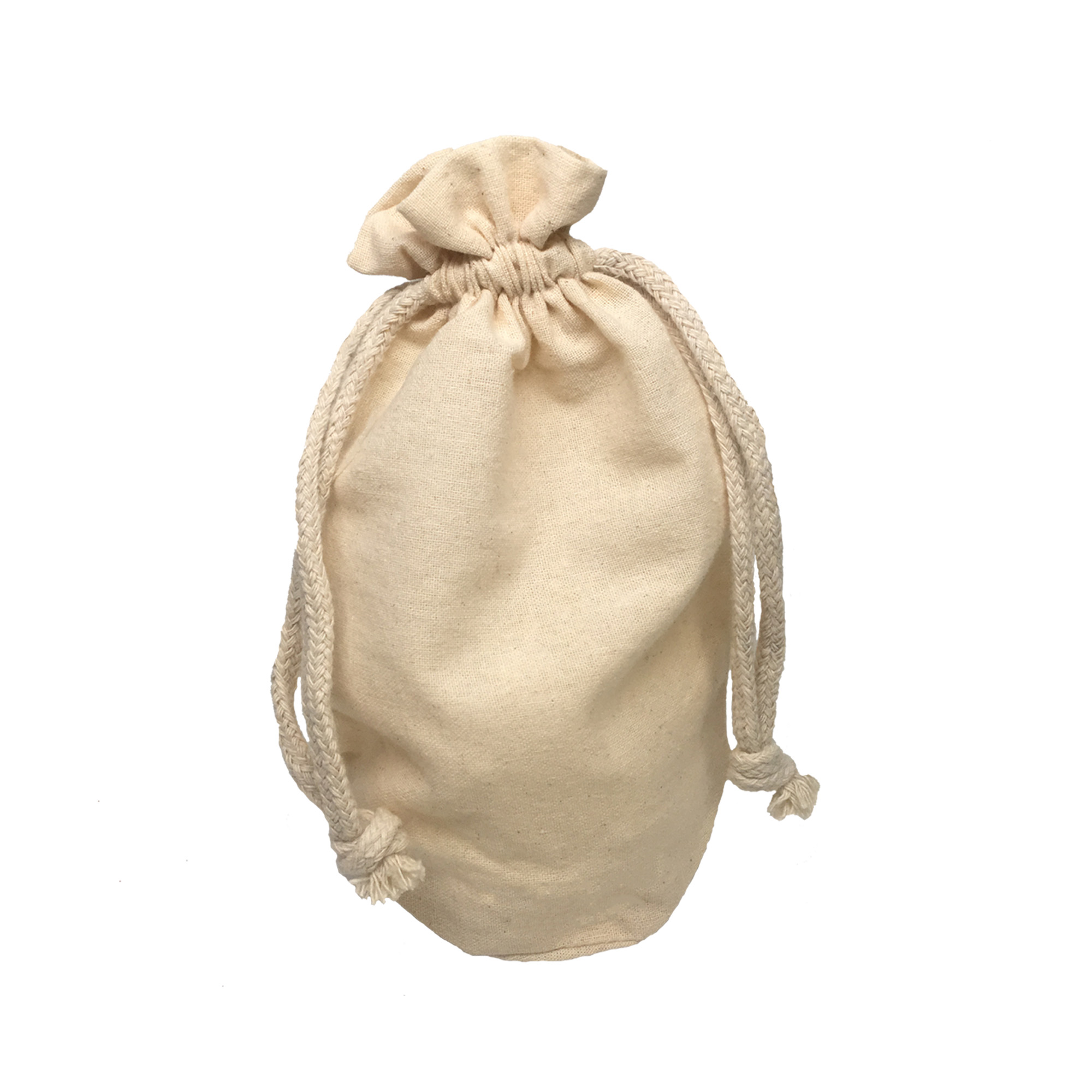 X-Large Round Bottom Muslin Cotton Pouch 2