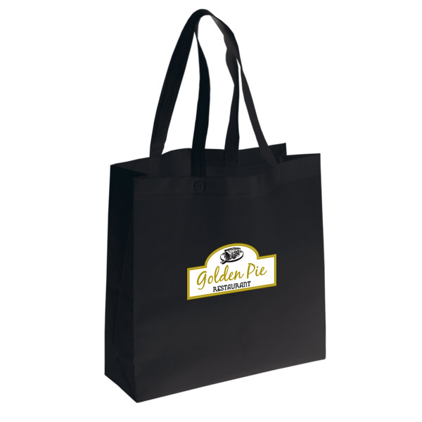 Non Woven Tote: 16" W x 15" H x 6.5" D 1
