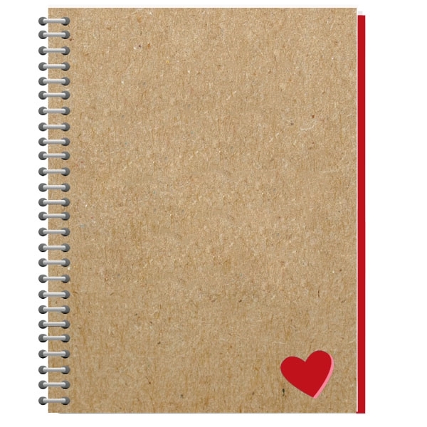 Recycled Die Cut Heart Notebook 2