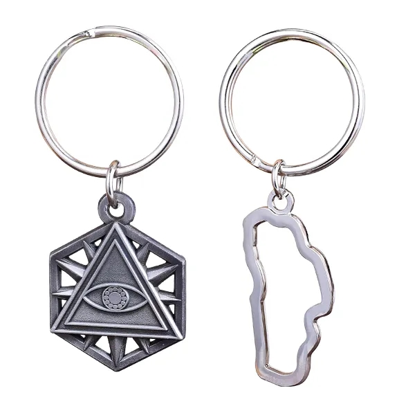 1" Die Struck 2D Key Chain (No Color) 8