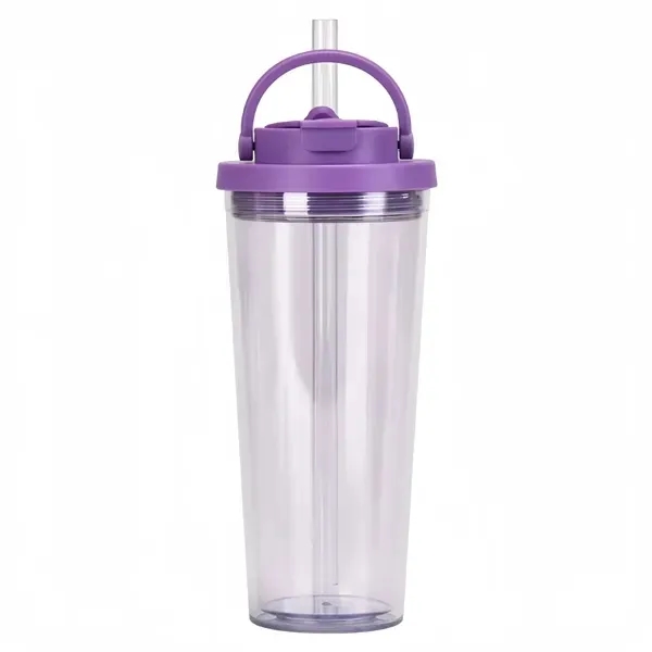 24oz Boba Tumbler - Insulated Cup with Lid & Straw 2