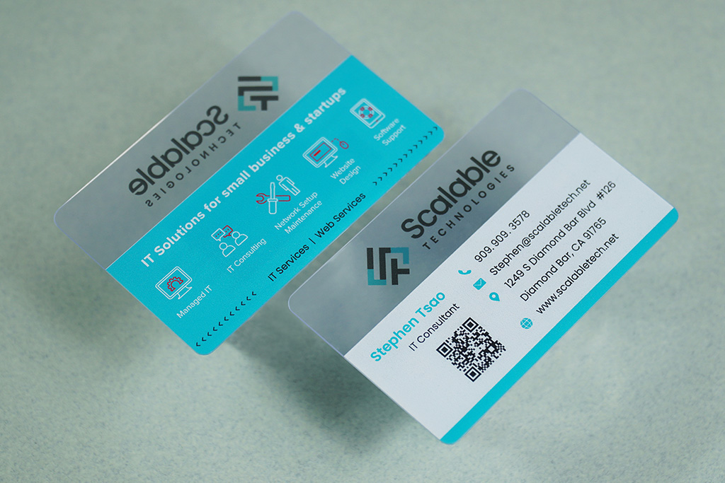 Quick Clear Plastic Business Cards 7