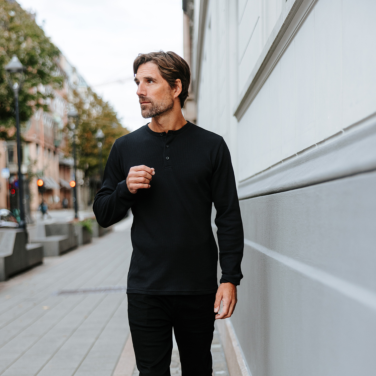 Stormtech Men's Ashburn Henley, custom hoodie or sweatshirt with logo imprint 2