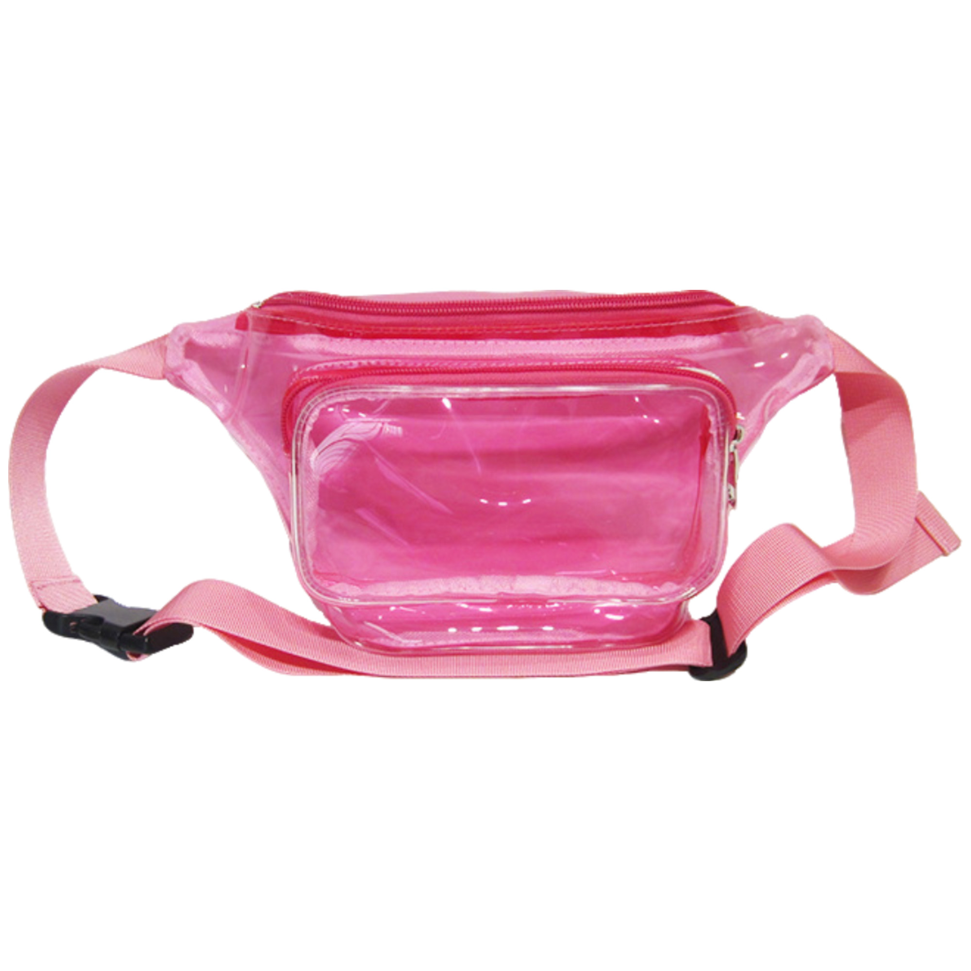 Transparent Pvc Waist Bag With Dual Pocket Strap 5