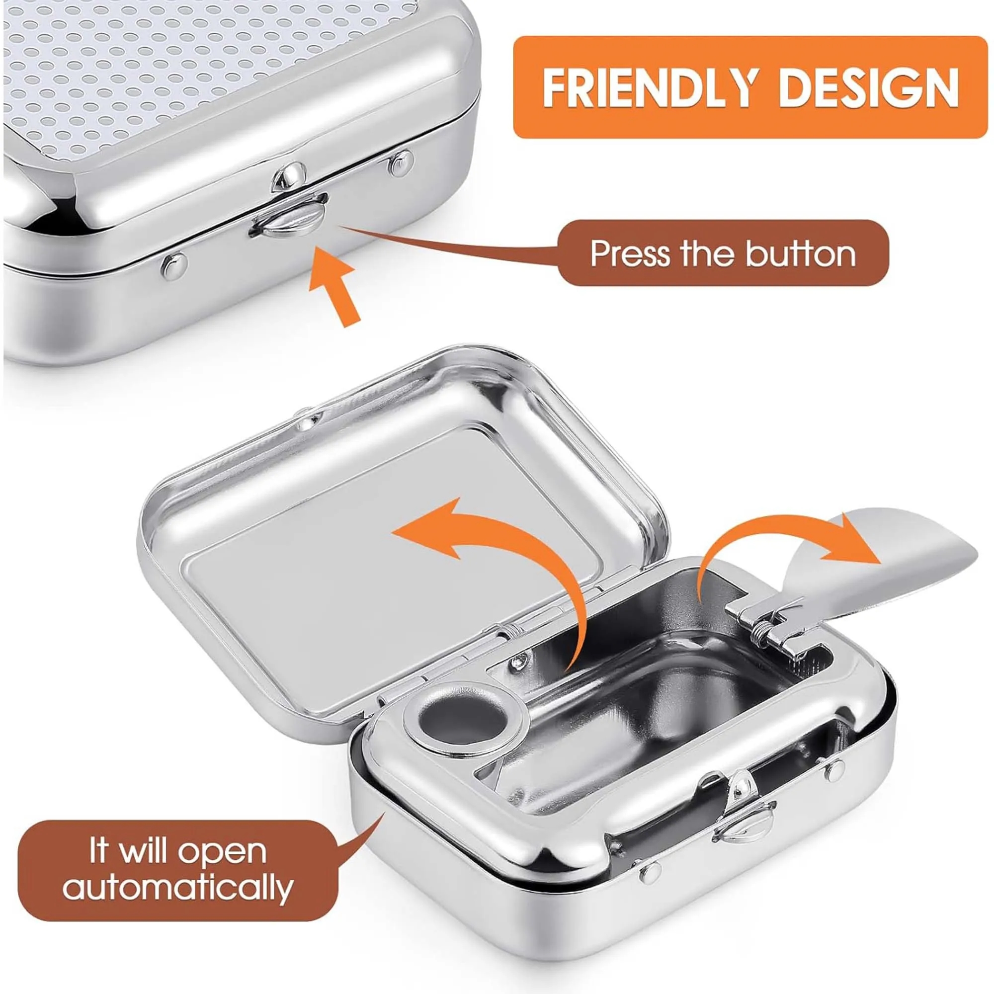 Compact Metal Ashtray 4
