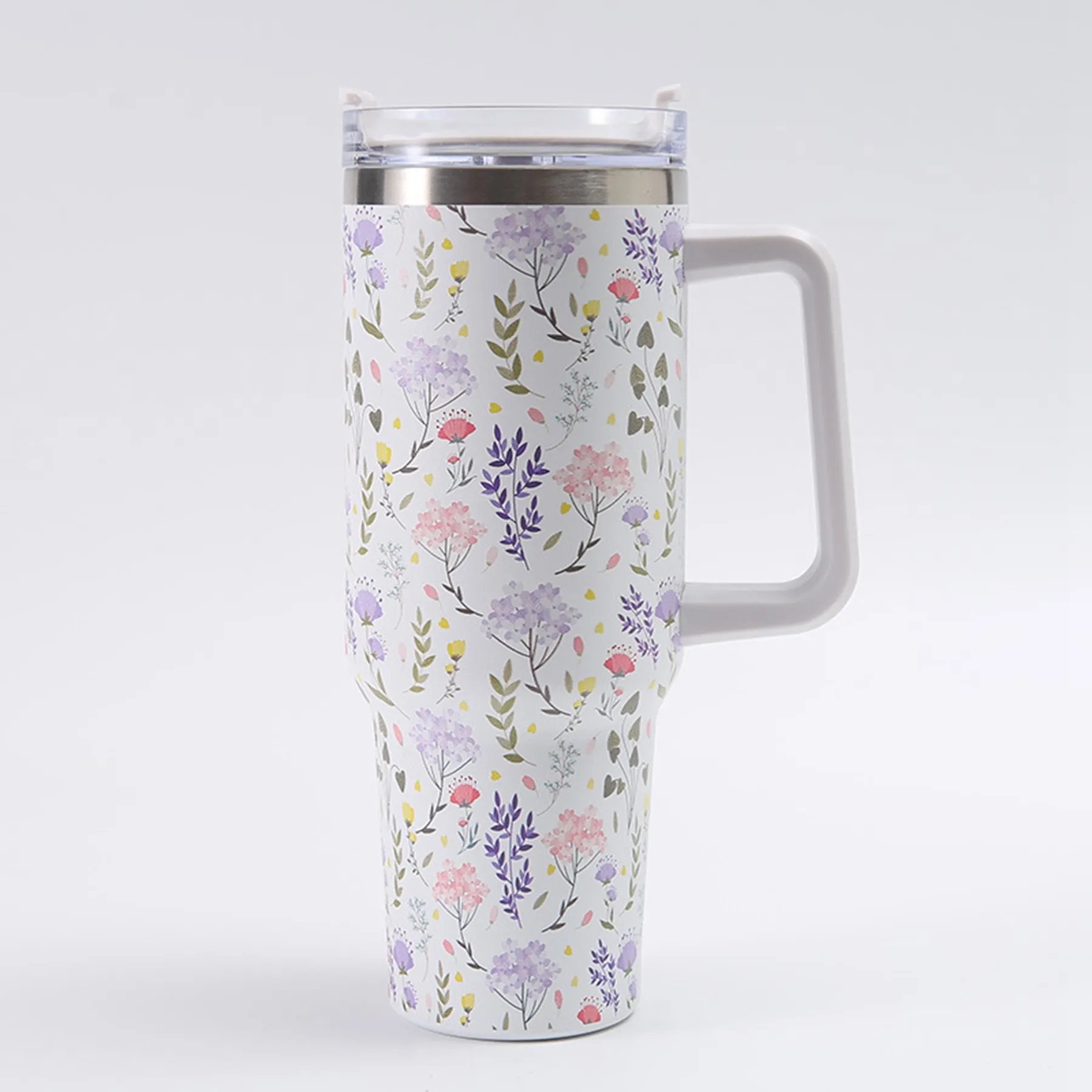 40 Oz Customized Full Color Printed Vacuum Tumbler with Hand 23