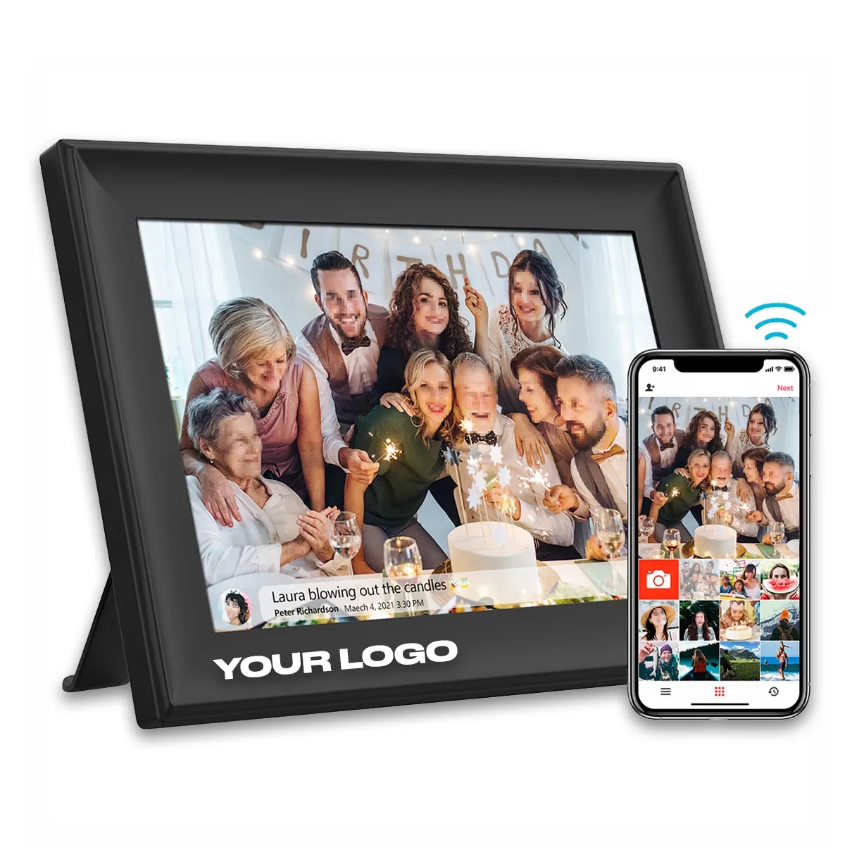Smart Wifi Digital Photo Frame FHD Touch Screen 16G Cloud 2