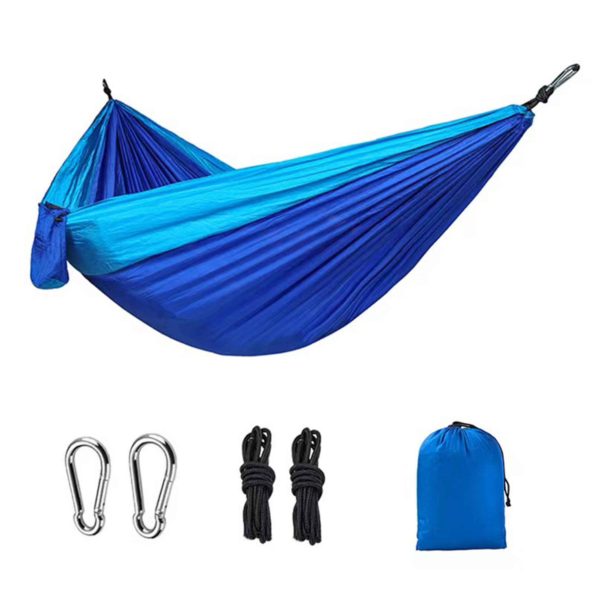210T Nylon Portable Camping Hammock 106" Length x 55" Width 7