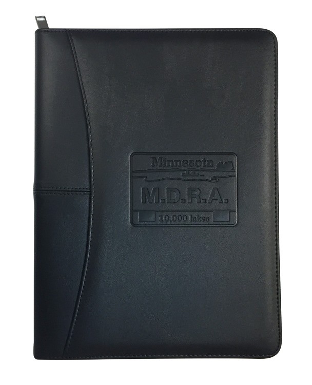 Pinnacle Padfolio Folder w/ Calculator, Zipper & USB Holder 2