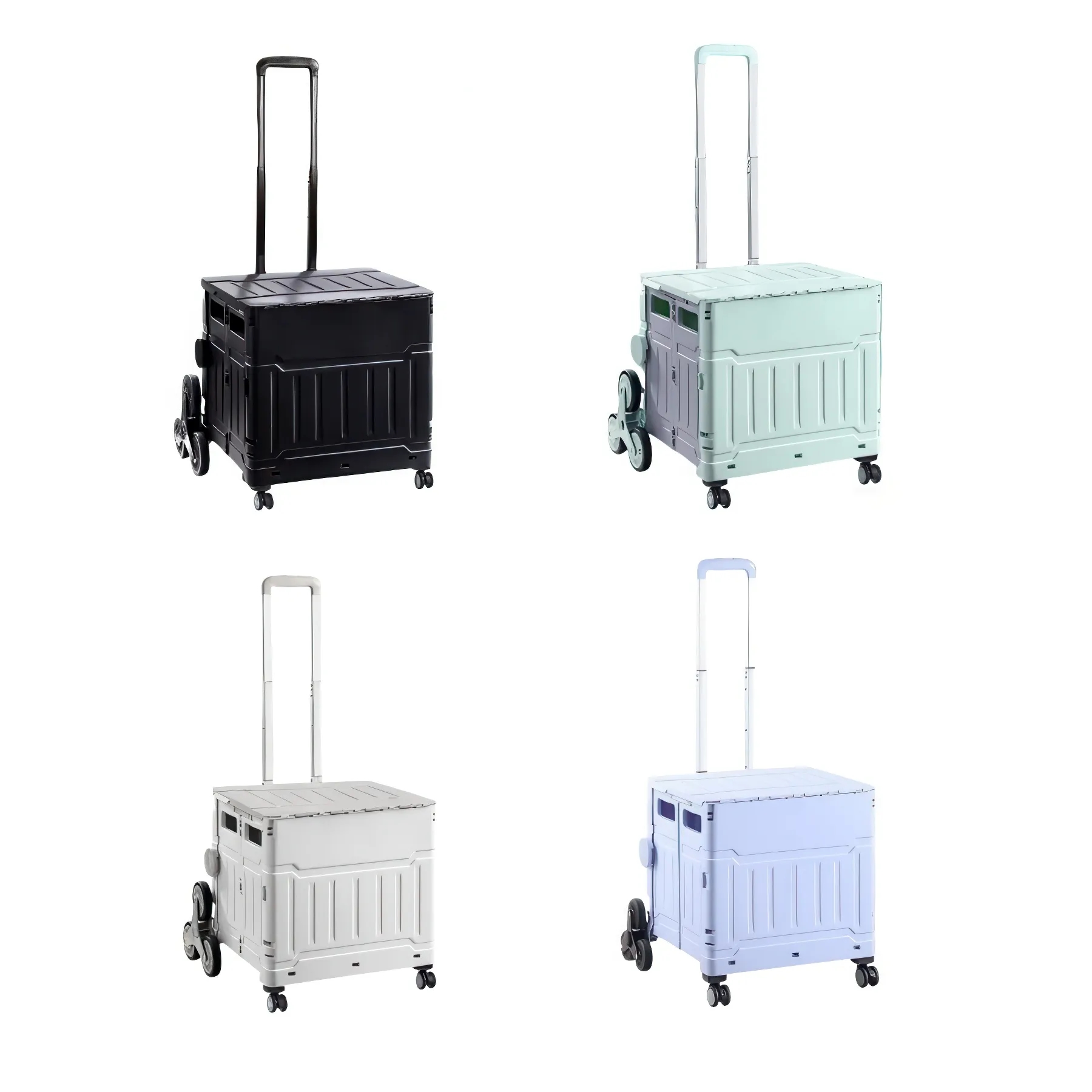 Outdoor Camping Foldable Picnic Rolling Cart 5