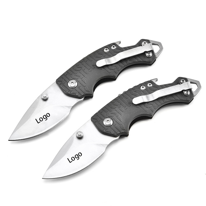 Stainless Steel Folding Pocket Knife with Strap Hole 7