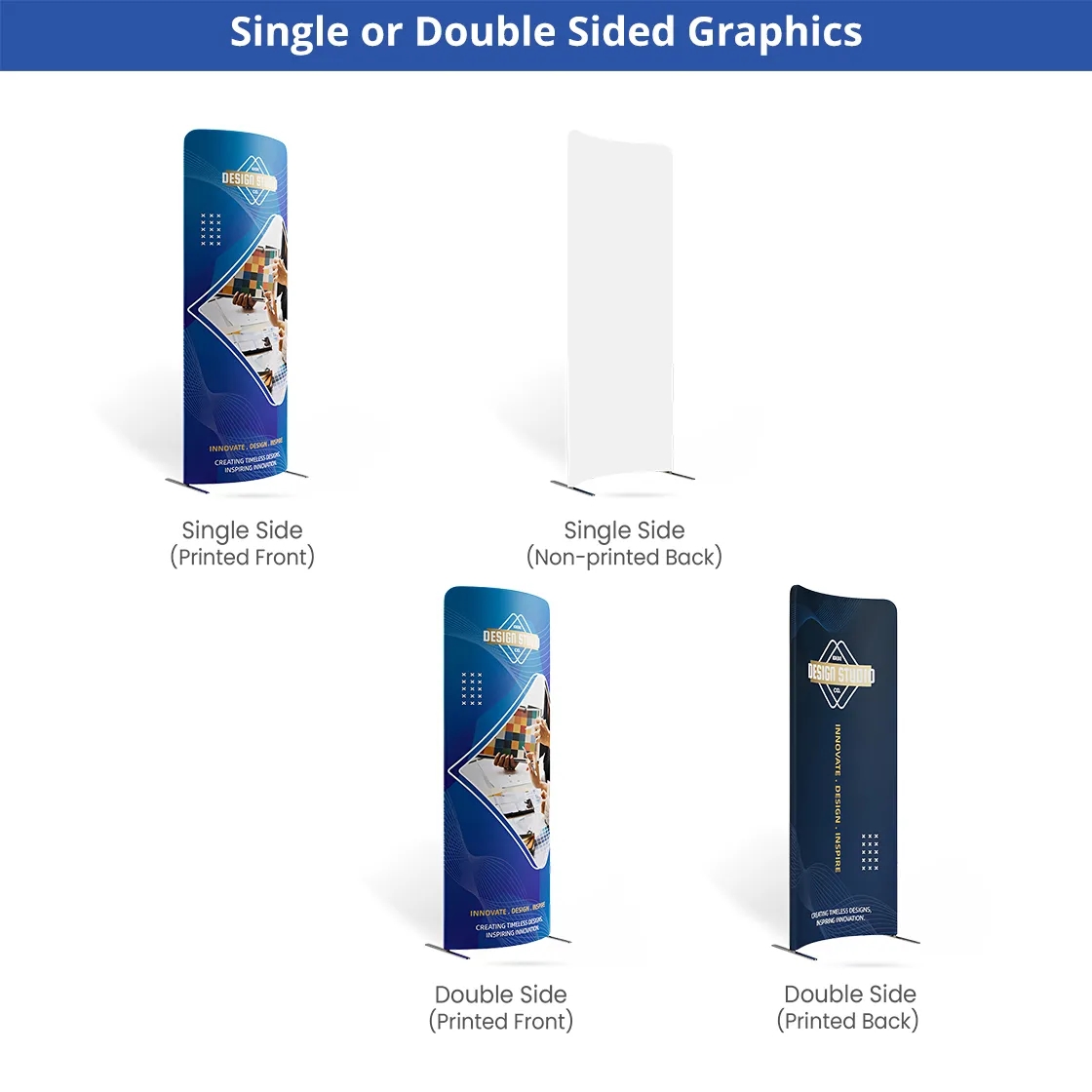 13ft Magnetic Modular Fabric Displays - Tapered Island Shape 18