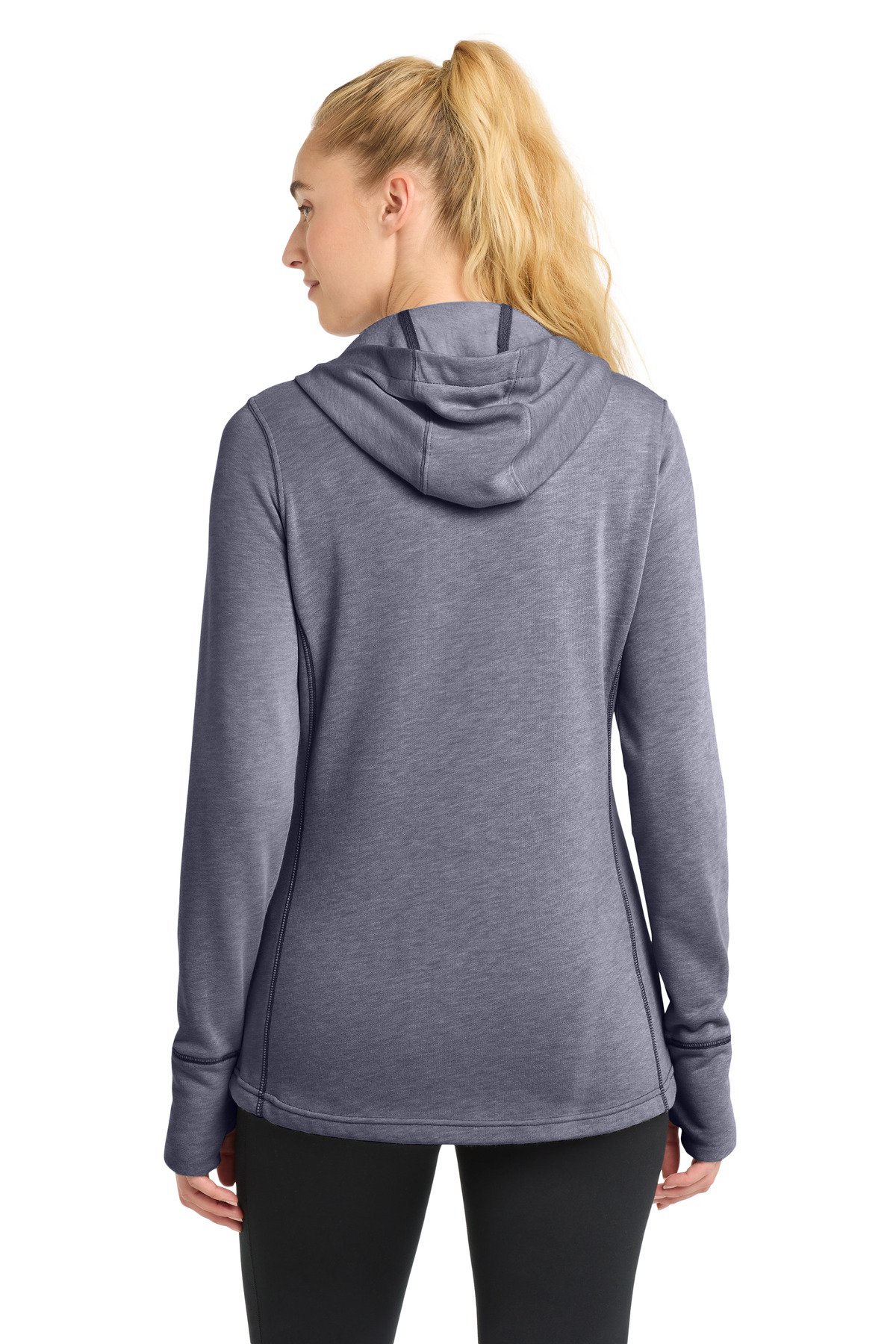 Sport-Tek Women's PosiCharge Tri-Blend Wicking Fleece Hooded Pullover. LST296, custom hoodie or sweatshirt with logo imprint 18