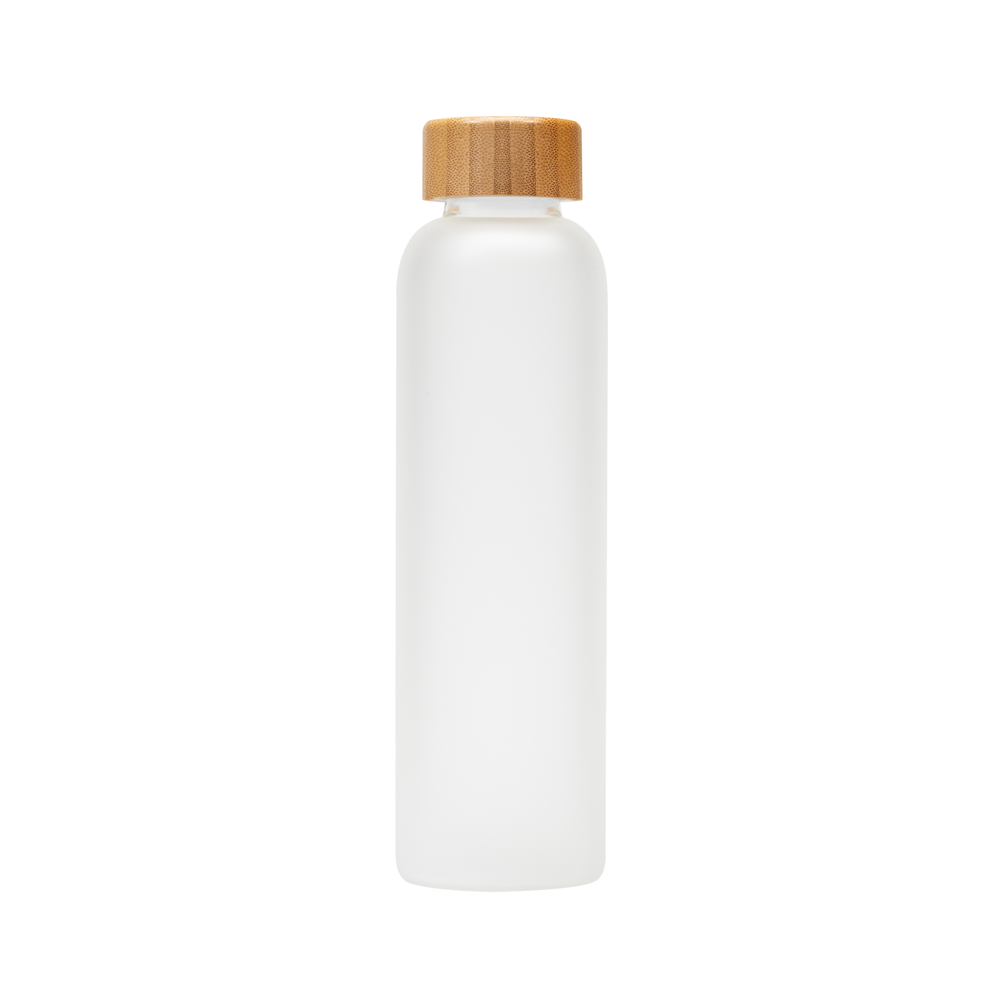 Lucerne - 20 oz. Frosted Borosilicate Glass Bottle with Bamboo Lid 8