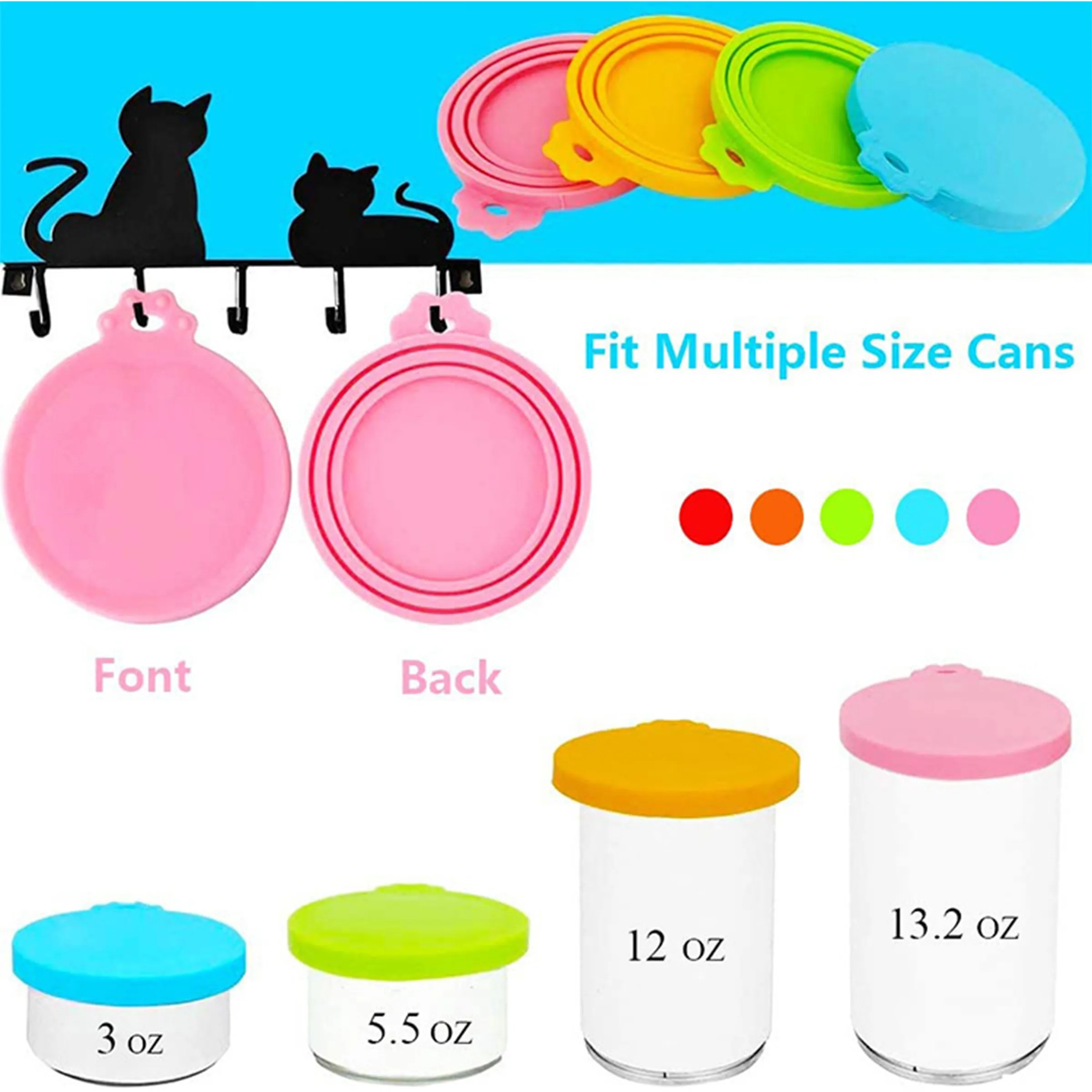 Silicone Pet Can Cover - Keep Food Fresh 2