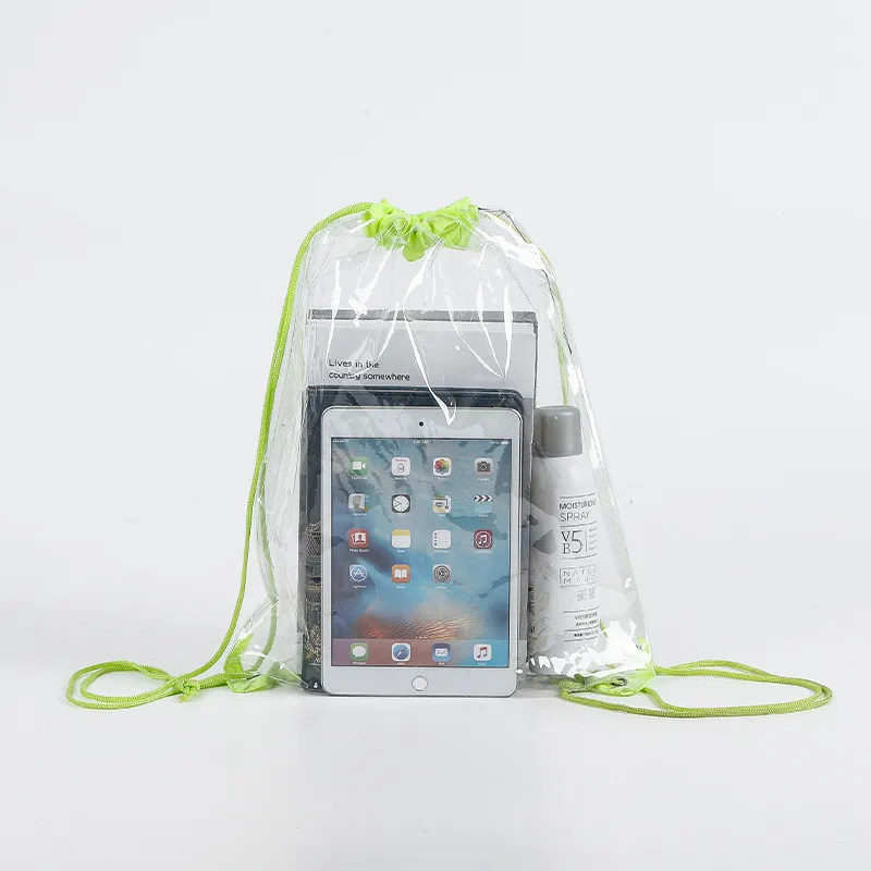 PVC drawstring bag waterproof transparent portable travel 13