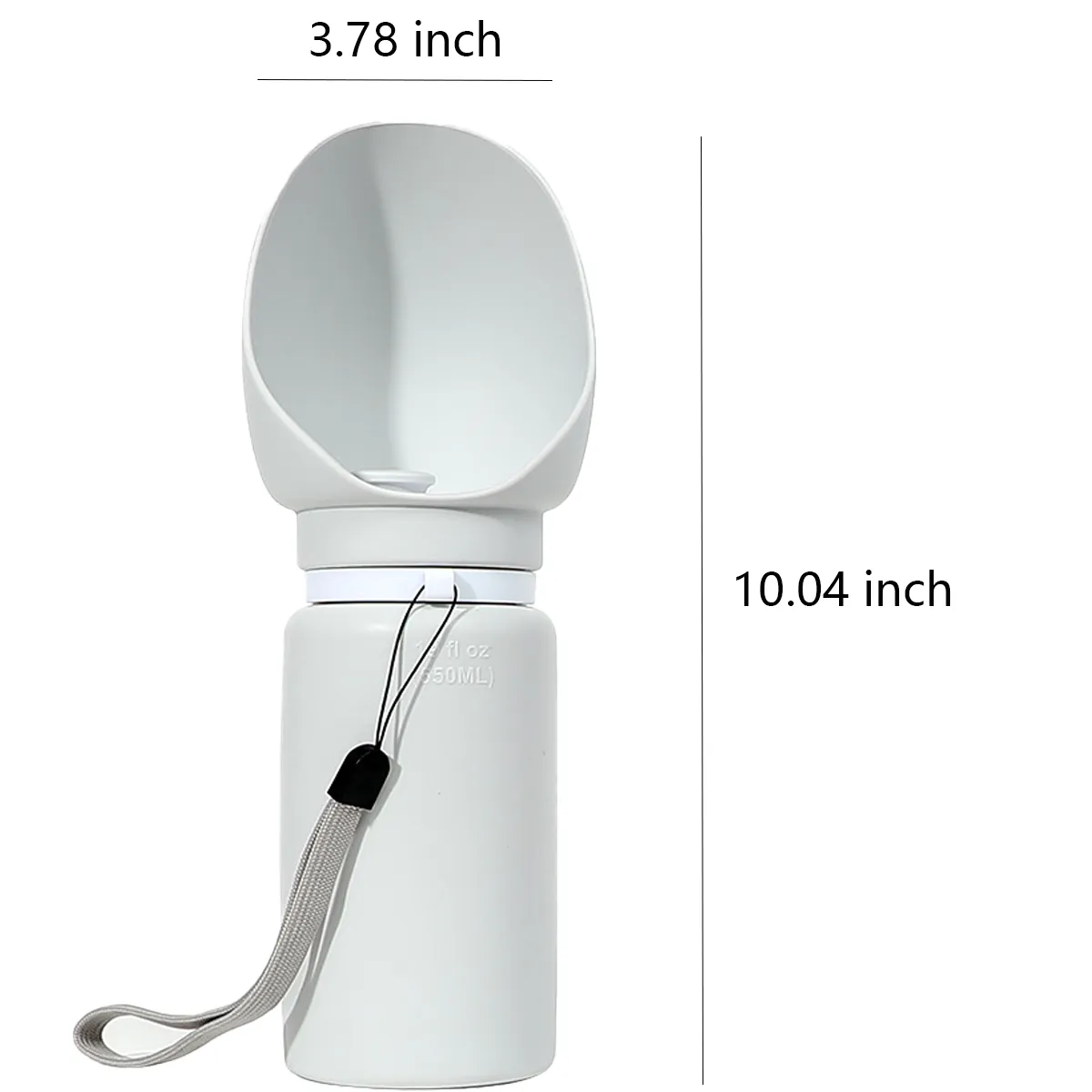 Portable Foldable Silicone Dog Water Bottle With Lanyard 10