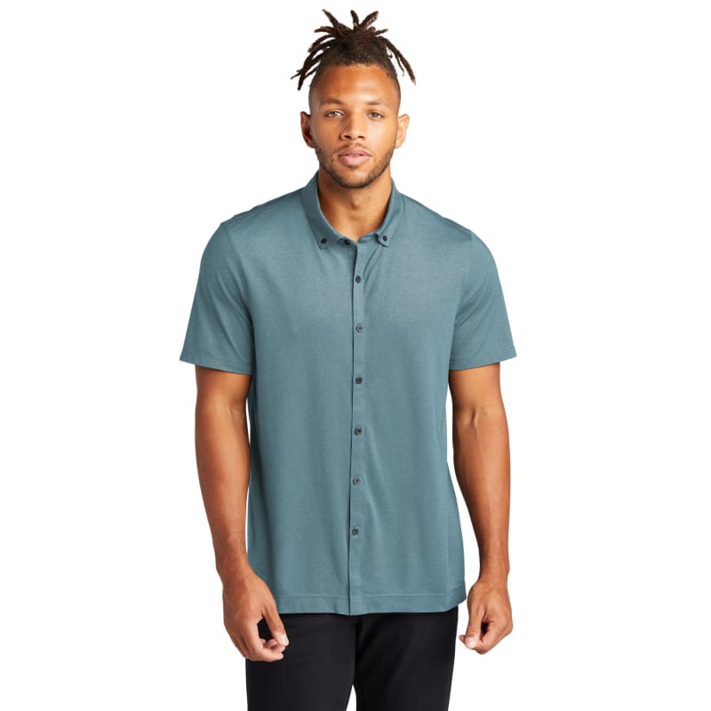 Mercer+Mettle Stretch Pique Full-Button Polo 30