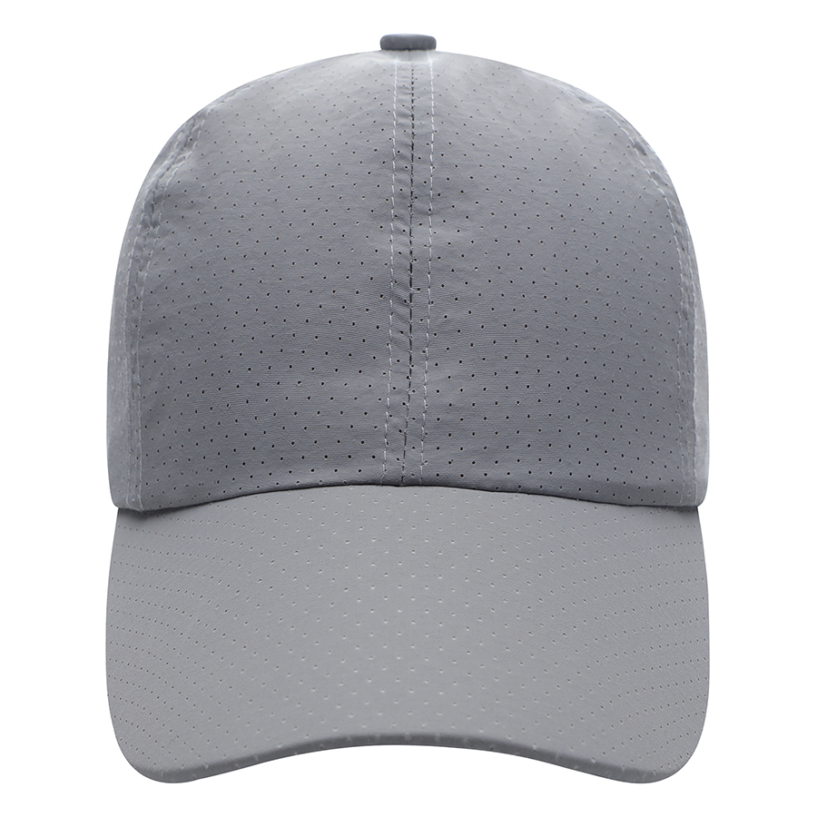 Stock Solid Color Quick Dry Poly 6 Panel Cap, Elastic Back 13
