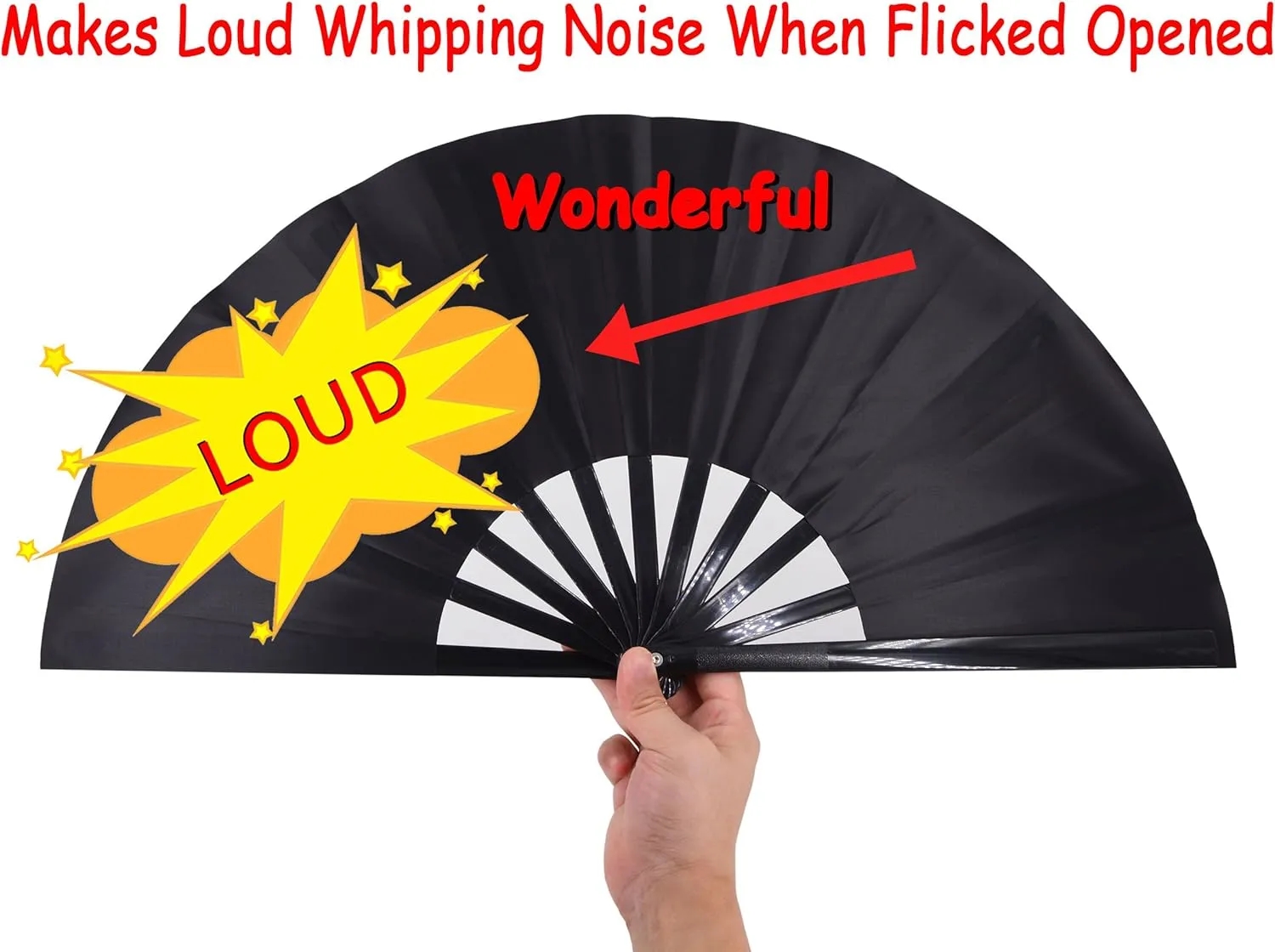 Large Folding Hand Fans 2