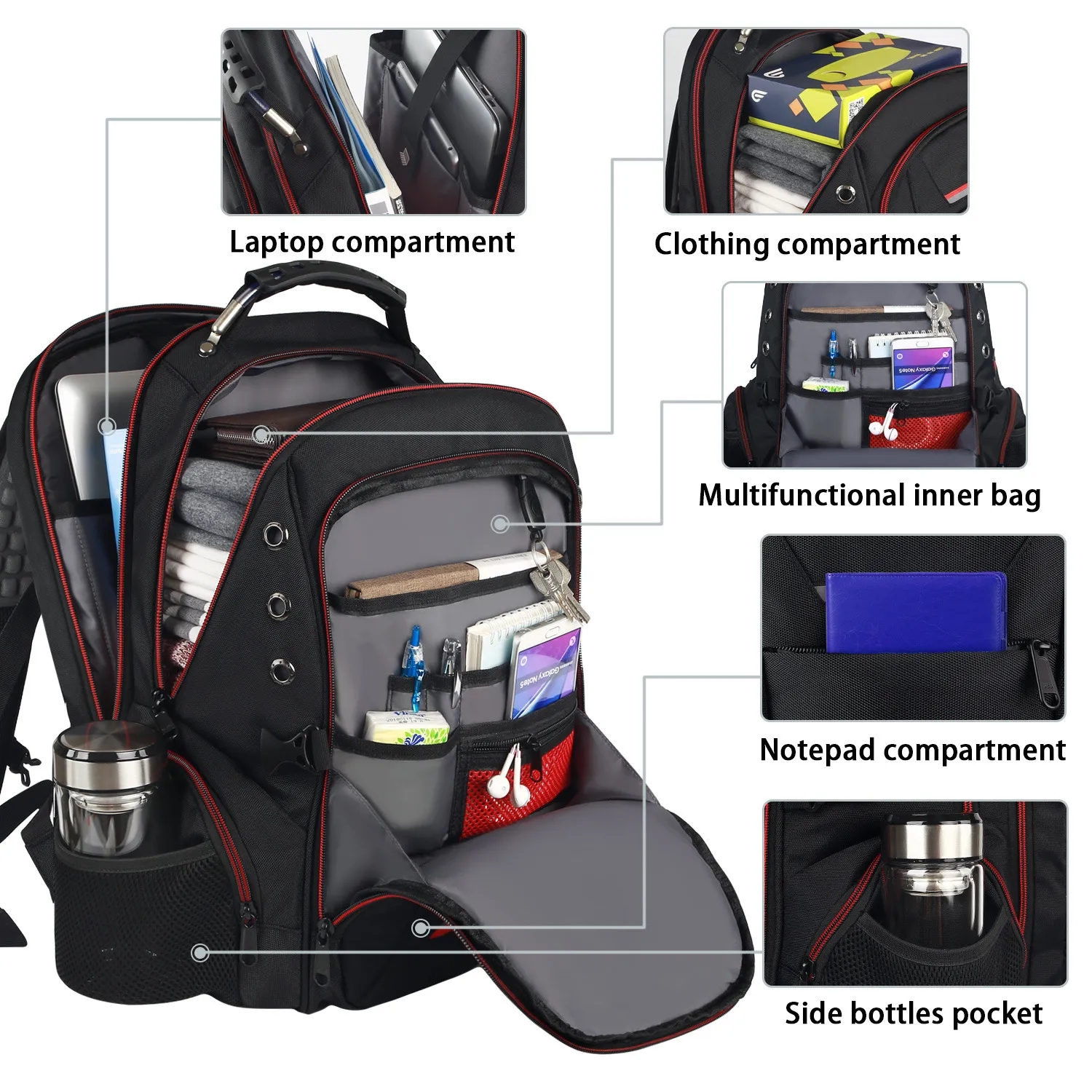 Laptop Backpack 17-inch Computer Traveling Bag 5
