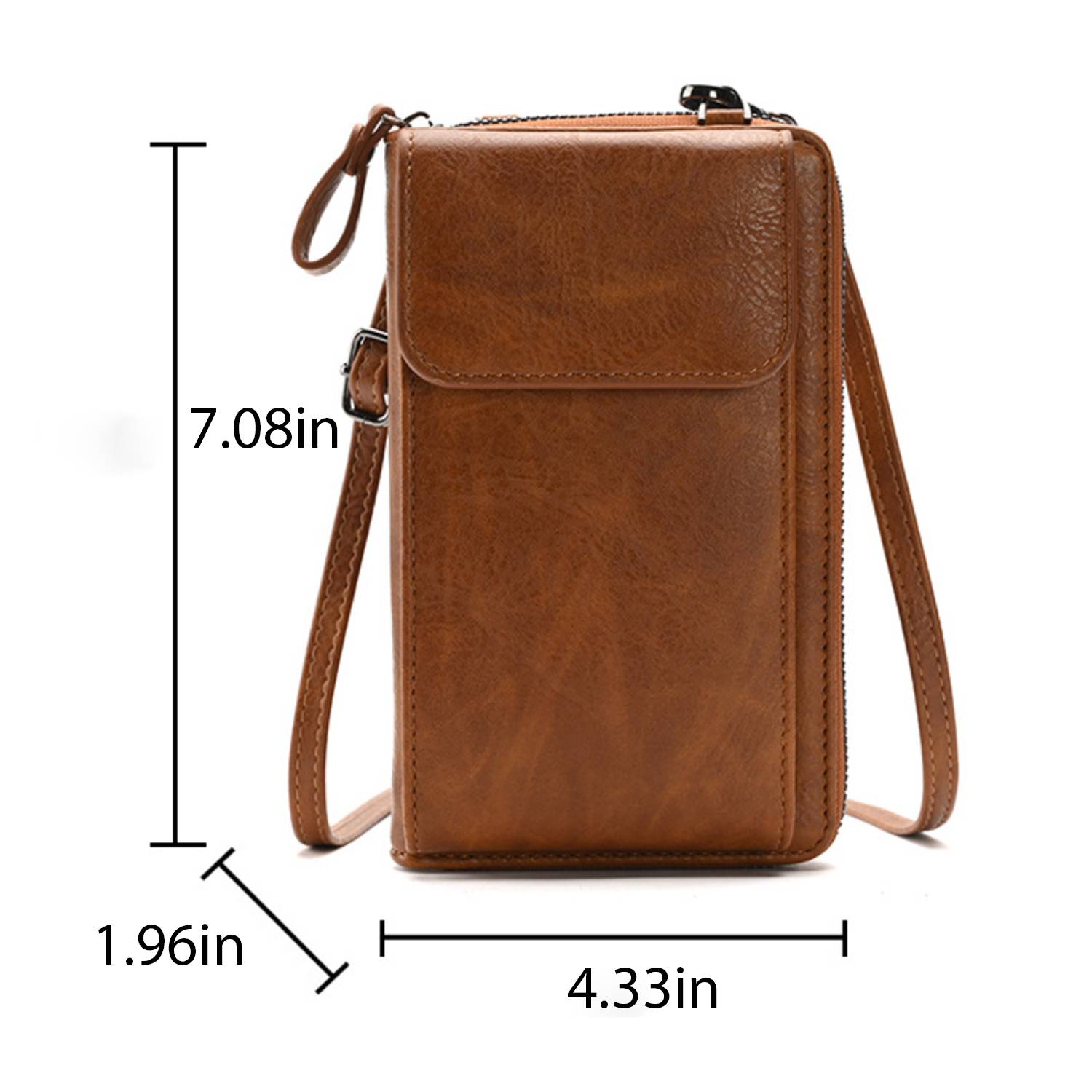 PU Leather Crossbody Sling Phone Bag 3