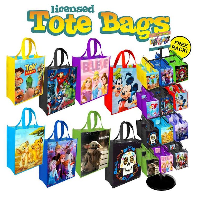 Licensed Tote Bags - Assorted Designs 2