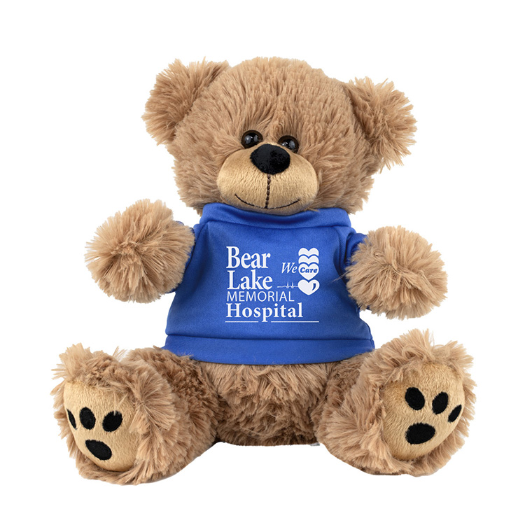 "FRED E. BEAR" LARGE 8" Plush Teddy Bear With Choice of T-Shirt Color 39