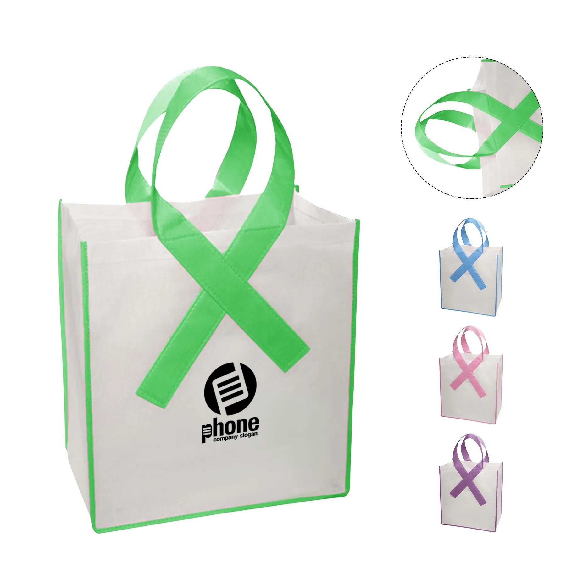 Ribbon Tote Bags