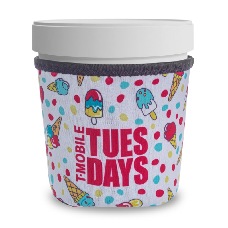 Full Color Neoprene Ice Cream Pint Sleeves 25