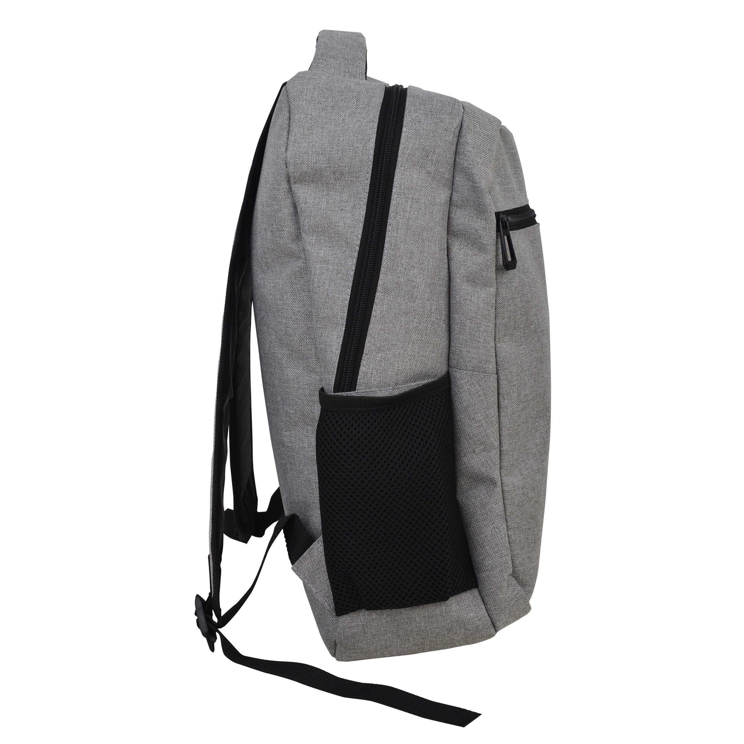 15.6" Laptop Backpack in Premium Melange Light Gray 5